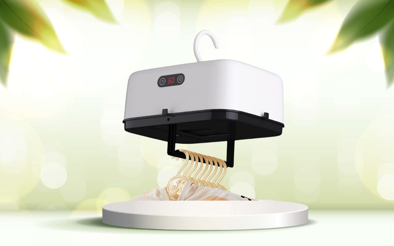 Scopri l’asciugatrice portatile compatta: asciuga i tuoi capi ovunque in poco spazio